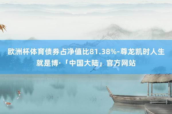 欧洲杯体育债券占净值比81.38%-尊龙凯时人生就是博·「中国大陆」官方网站